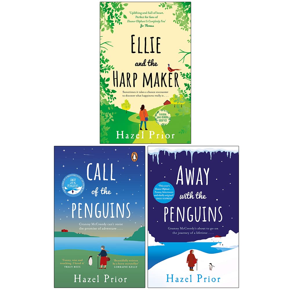 Hazel Prior 3 Books Collection Set paperback cover - Ellie and the Harpmaker, Away with the Penguins and Call of the Penguins