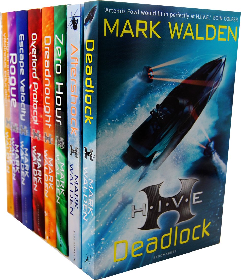 H.I.V.E. 8 Books Collection Set by Mark Walden - Paperback Young Adult Series - H.I.V.E., The Overlord Protocol, Escape Velocity, Dreadnought, Rogue, Zero Hour, Aftershock, Deadlock