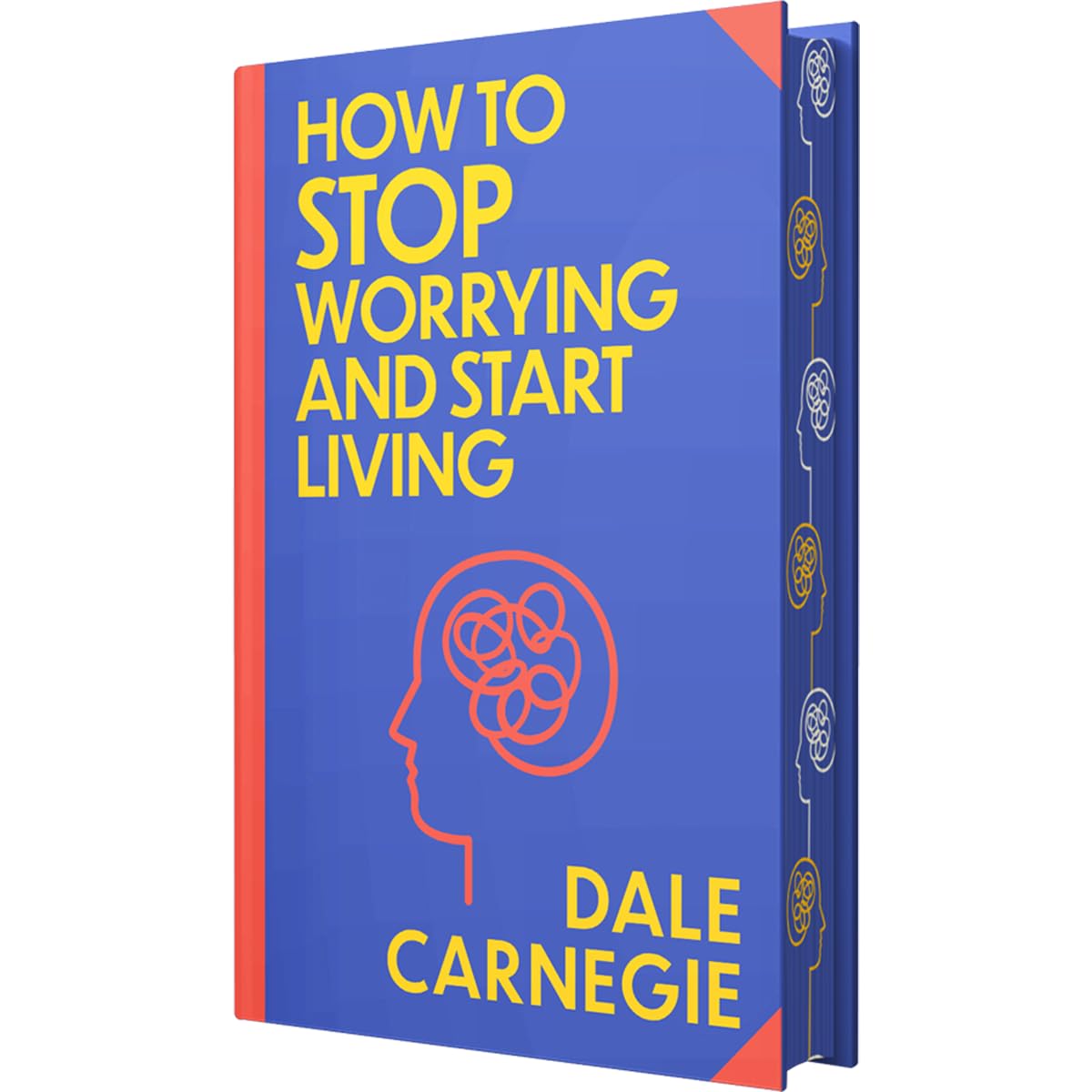 How to Stop Worrying and Start Living by Dale Carnegie - sprayed-edge premium hardback back cover