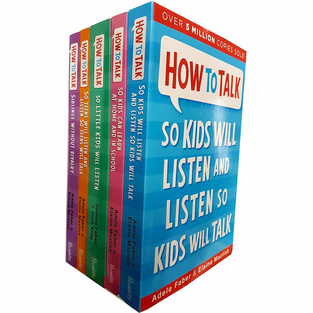 How To Talk 5 Book Collection Set by Adele Faber, Elaine Mazlish, Joanna Faber and Julie King - Paperback parenting books