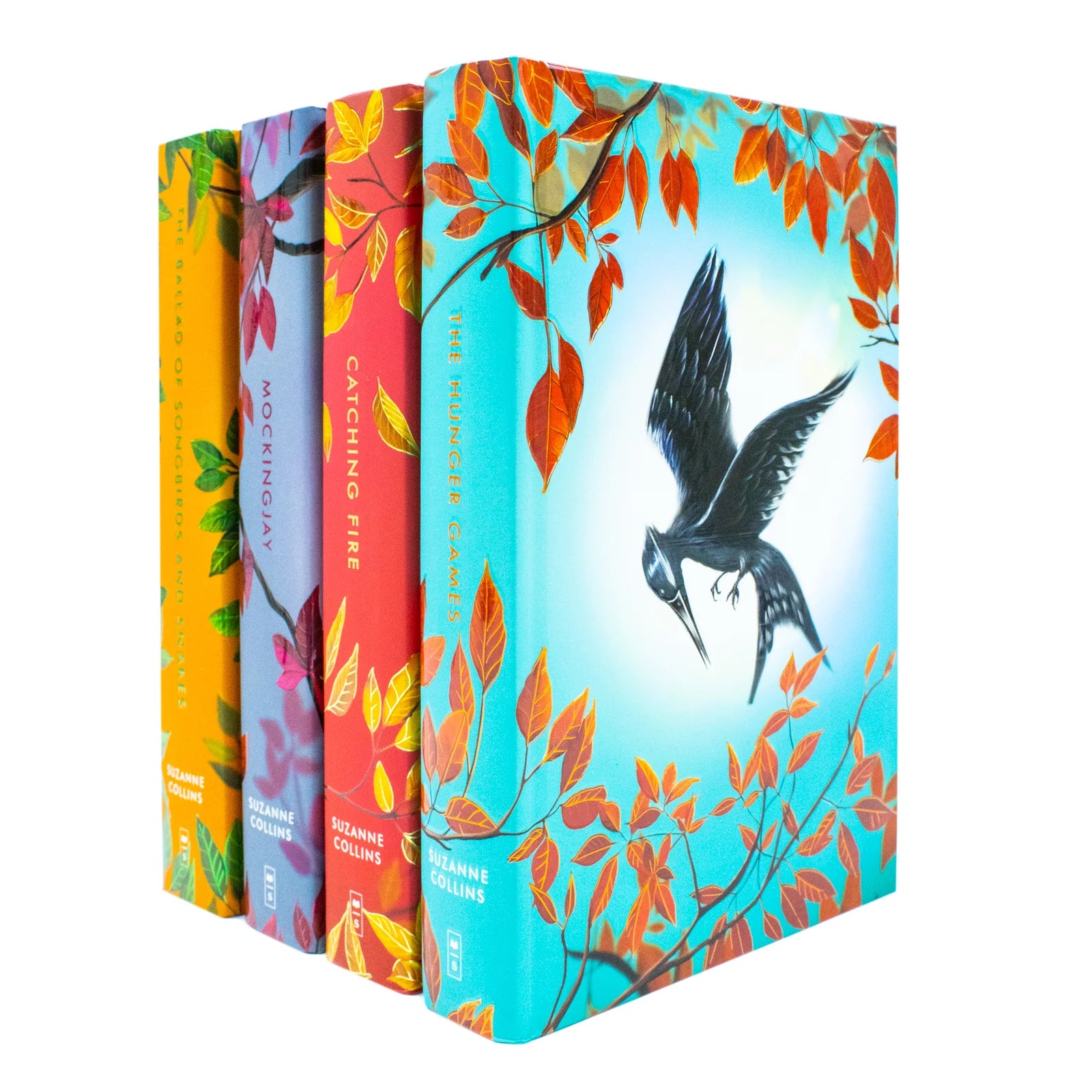 The Hunger Games Deluxe Collection 4 Books Set by Suzanne Collins - paperback box set with sprayed edges