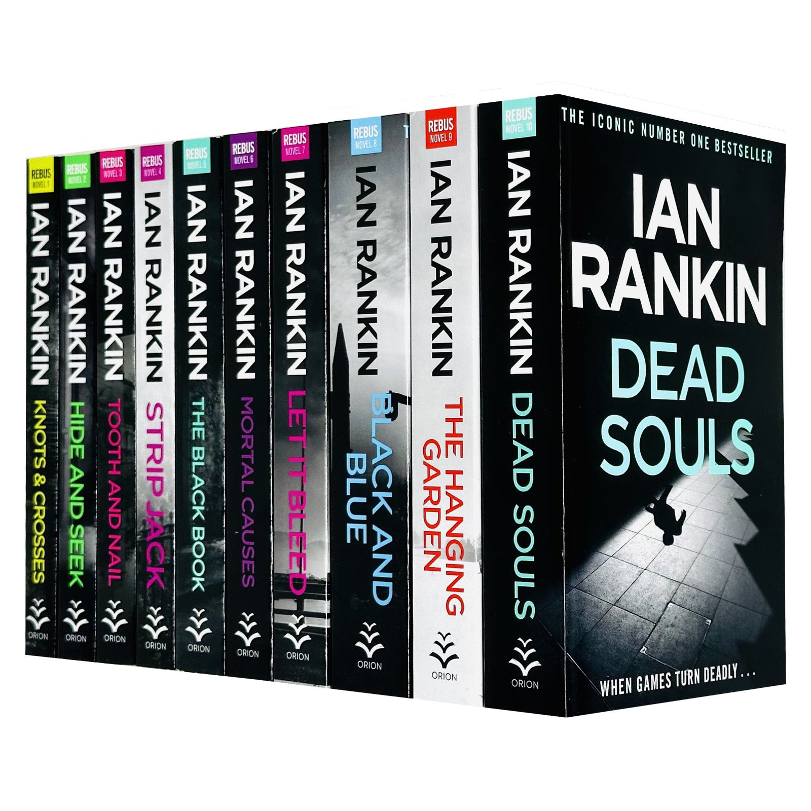 Ian Rankin Inspector Rebus Series 10 Books Collection Set paperback - Knots and Crosses, Hide and Seek, Tooth and Nail and more