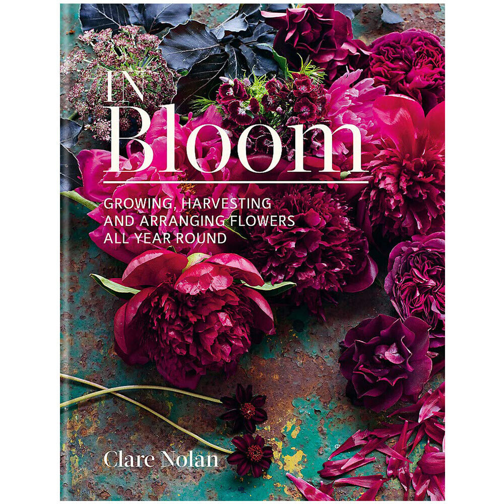 In Bloom: Growing, Harvesting and Arranging Flowers by Clare Nolan - Hardback gardening and flower arranging book front cover