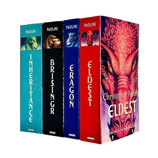 The Inheritance Cycle 4 Book Collection Set by Christopher Paolini - Eragon, Eldest, Brisingr, Inheritance - Young Adult Paperback