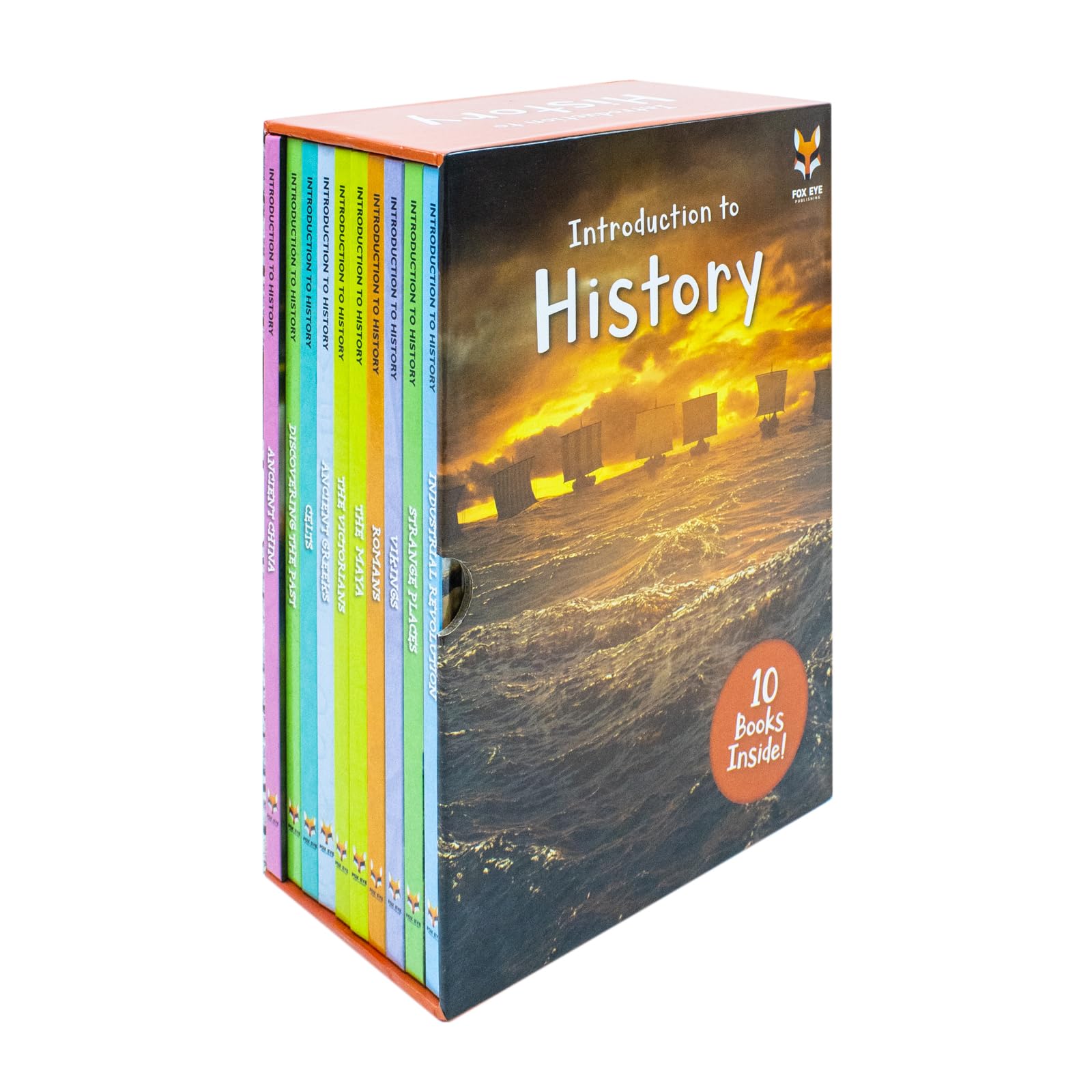 Introduction to History for Beginners Series 1 by Jasmine Brooke - 10 hardback book collection set cover, Ages 7-11