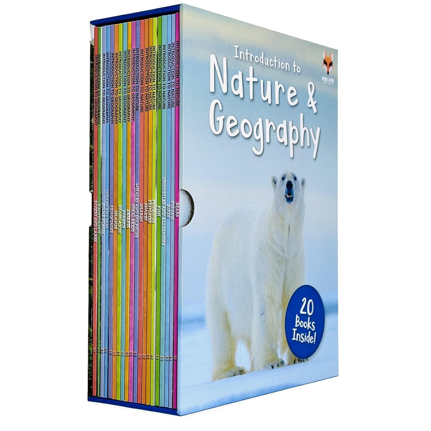 Introduction to Nature and Geography 20 Books Collection Set by Jasmine Brooke - Paperback - Ages 7-9 full box set cover