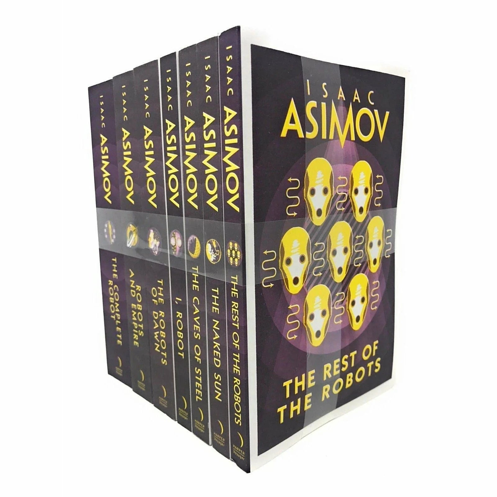 Isaac Asimov Robot Series 7 Books Collection Set - I Robot, The Rest of the Robots, The Naked Sun, The Caves of Steel, The Robots of Dawn, Robots and Empire, The Complete Robot - Paperback