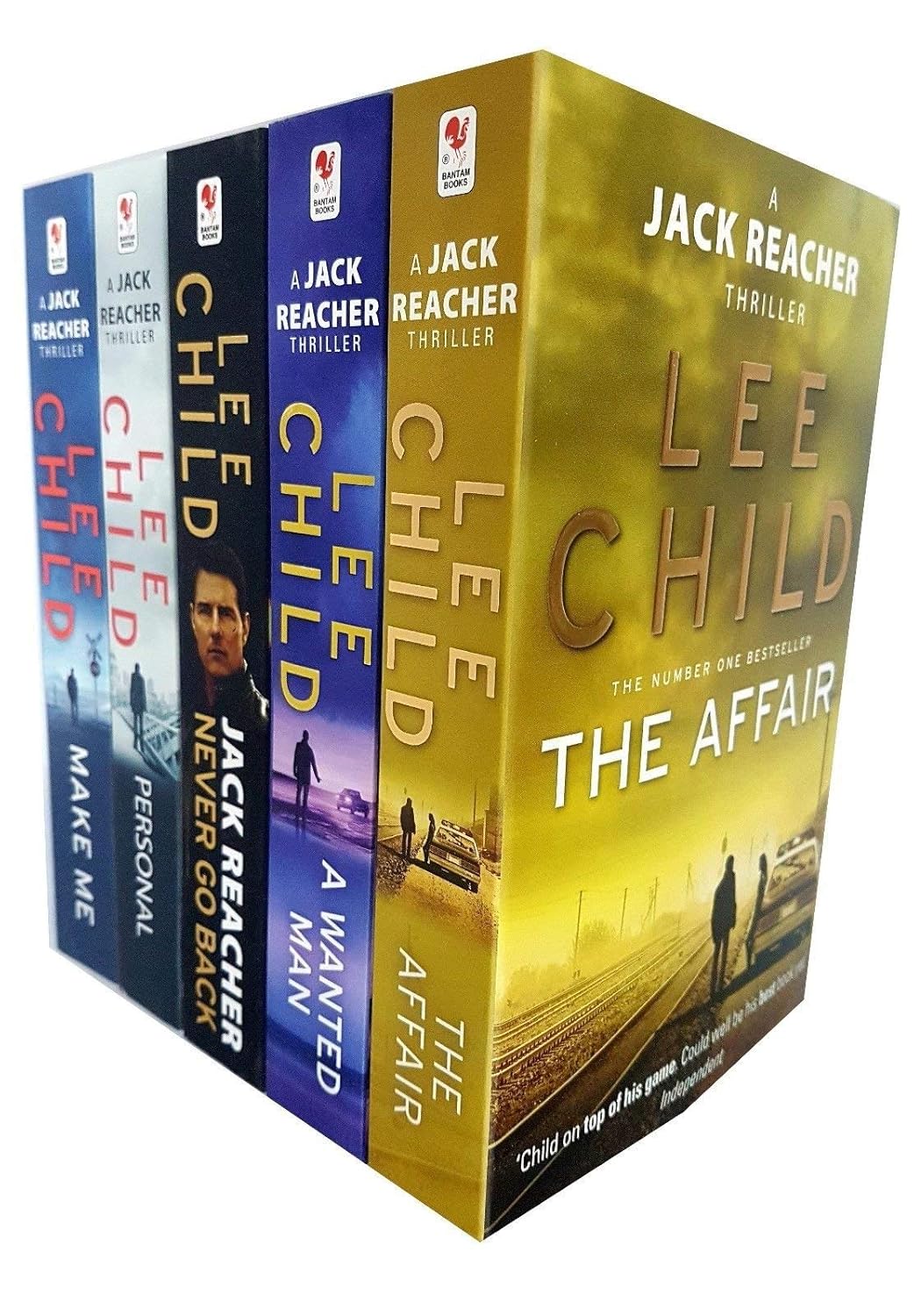 Jack Reacher Series by Lee Child - 5 Books Collection Set - Paperback - The Affair, A Wanted Man, Never Go Back, Personal, Make Me