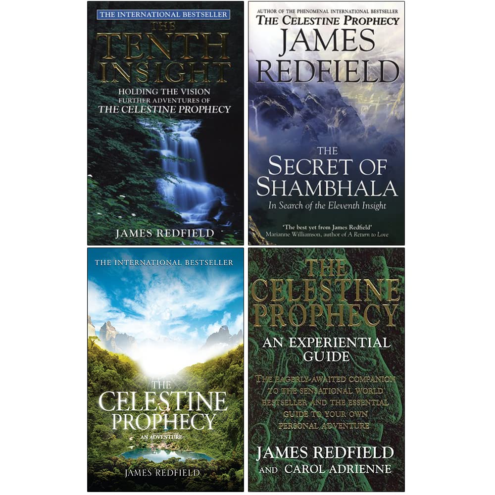 James Redfield Collection 4 Books Set paperback featuring The Celestine Prophecy, The Tenth Insight, The Secret of Shambhala and the Experiential Guide