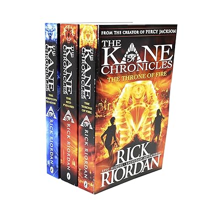 The Kane Chronicles 3 Books Collection Set by Rick Riordan - The Red Pyramid, The Throne of Fire, The Serpent's Shadow - Paperback - Ages 9-14