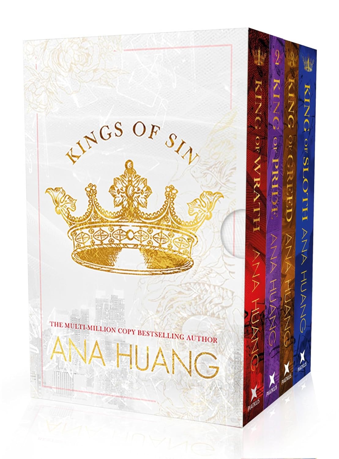 Kings of Sin Series by Ana Huang 4 Book Paperback Collection Set - King of Wrath, King of Pride, King of Greed, King of Sloth