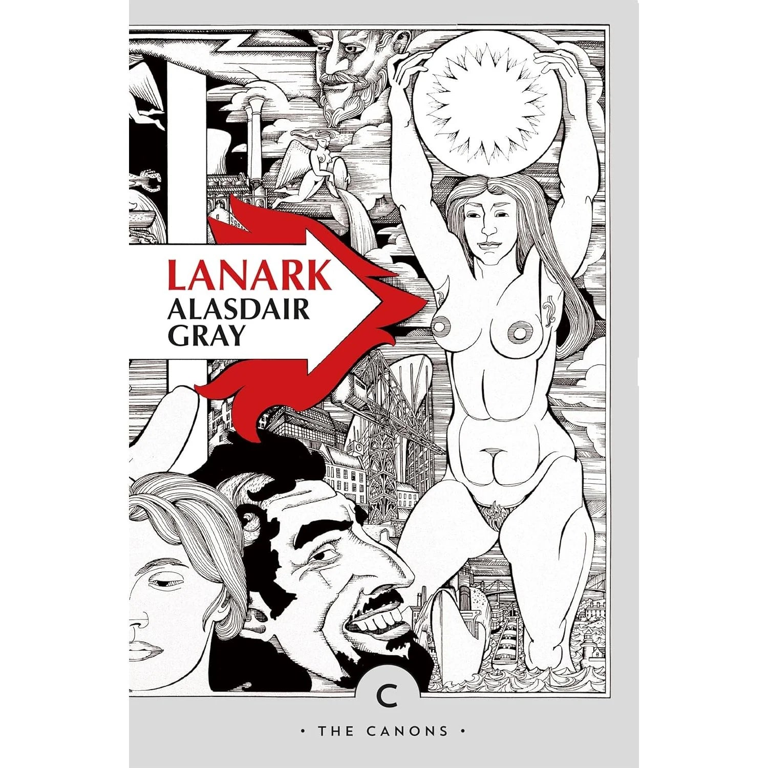 Lanark: A Life in Four Books by Alasdair Gray, Canongate Canons paperback edition with introduction by William Boyd