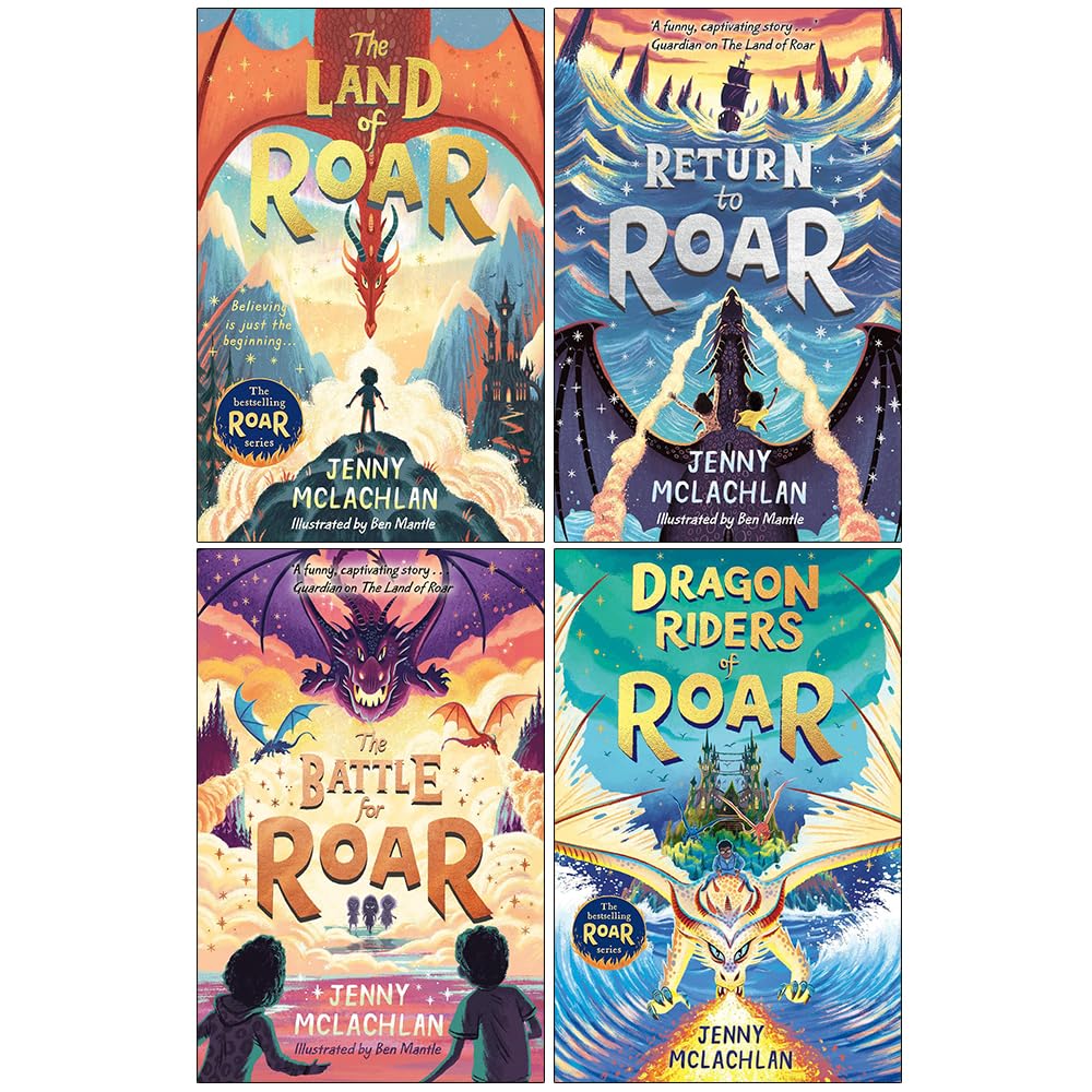 The Land of Roar 4 Book Collection Set by Jenny McLachlan - paperback fantasy series for ages 8-12