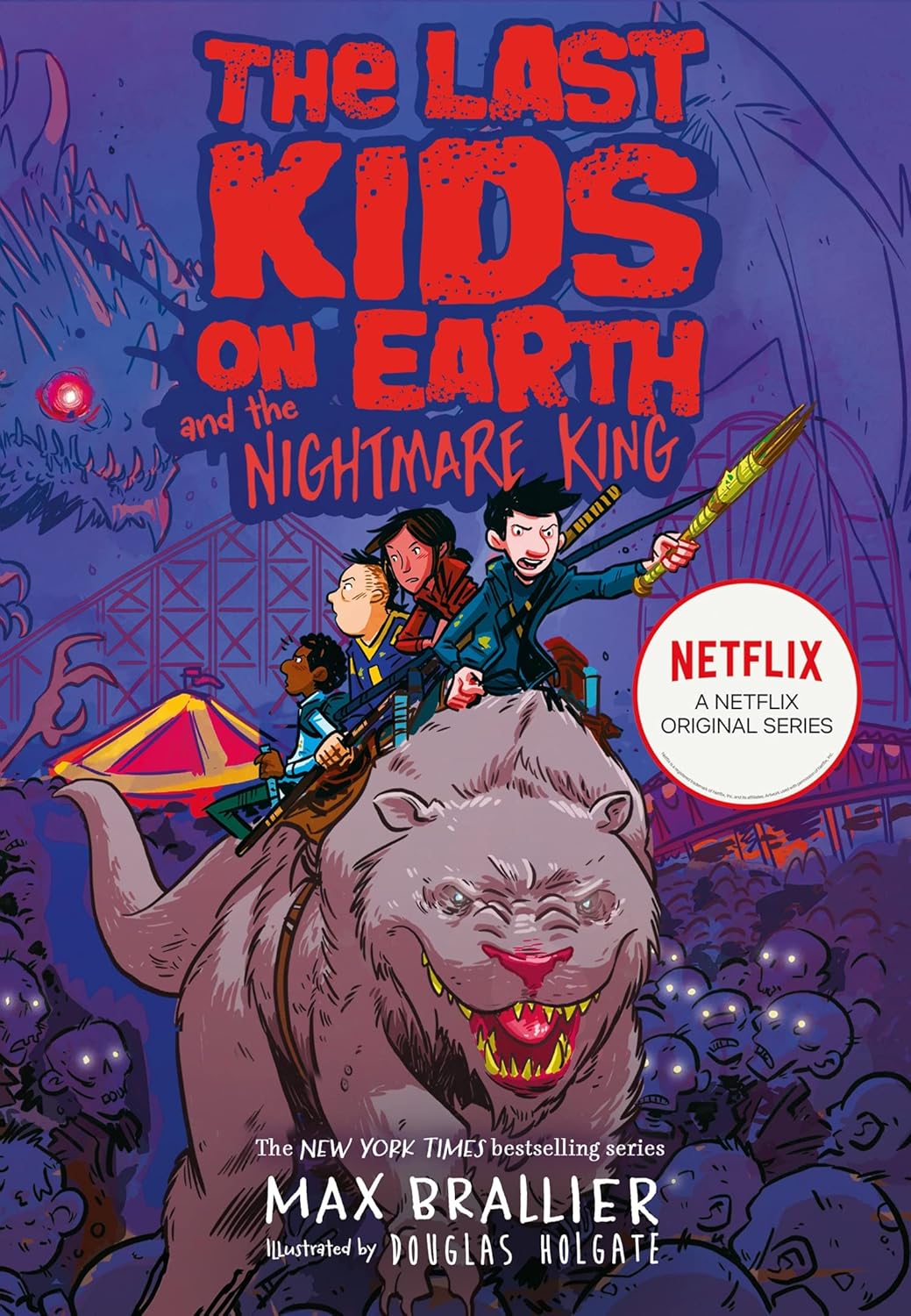 The Last Kids on Earth and the Nightmare King by Max Brallier - Book 3 paperback front cover, ages 8-12