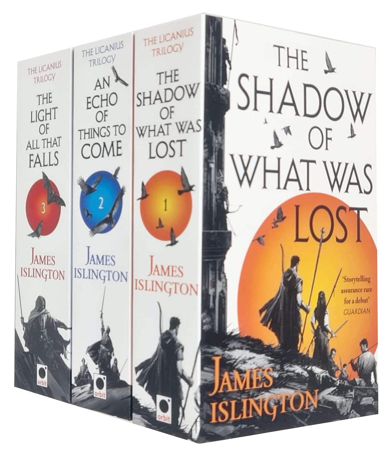 Licanius Trilogy 3 Books Collection Set by James Islington - paperback epic fantasy box set front cover