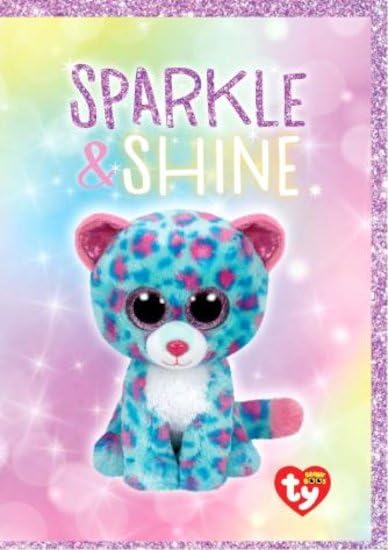 Live Sparkly! Shaker Confetti Diary Beanie Boos hardback keepsake diary cover with shaker confetti, sequins and stars, ages 7-11
