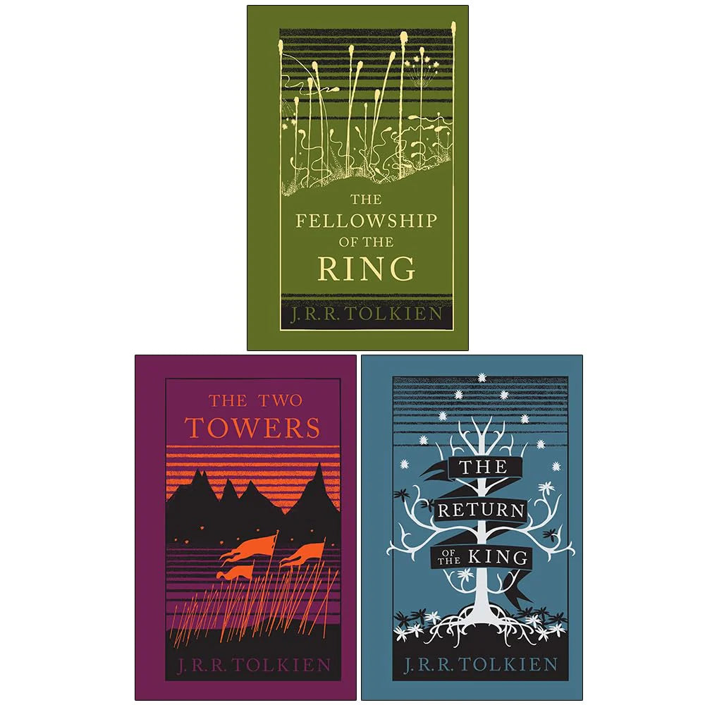 The Lord of the Rings 3 Books Collection Set by J.R.R. Tolkien - Fellowship of the Ring, The Two Towers, The Return of the King - Hardback Fiction