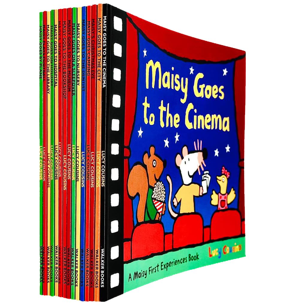 Maisy Mouse First Experience 15 Books Collection Set by Lucy Cousins - Paperback - Ages 0-5 - includes Maisy Goes to the Cinema, Maisy Goes Camping, Maisy's Christmas Eve and more