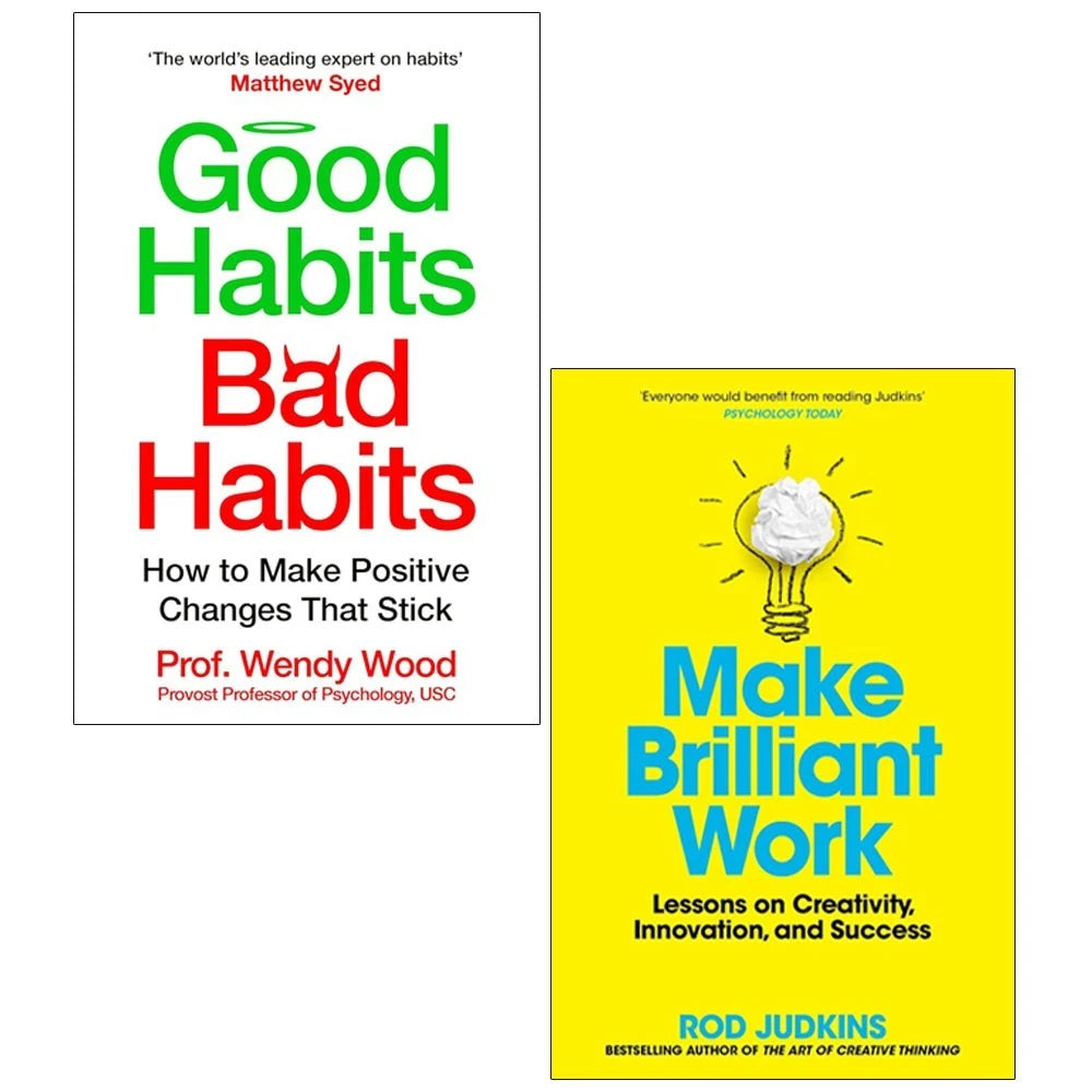 Make Brilliant Work by Rod Judkins and Good Habits, Bad Habits by Wendy Wood 2 Books Collection Set - Paperback