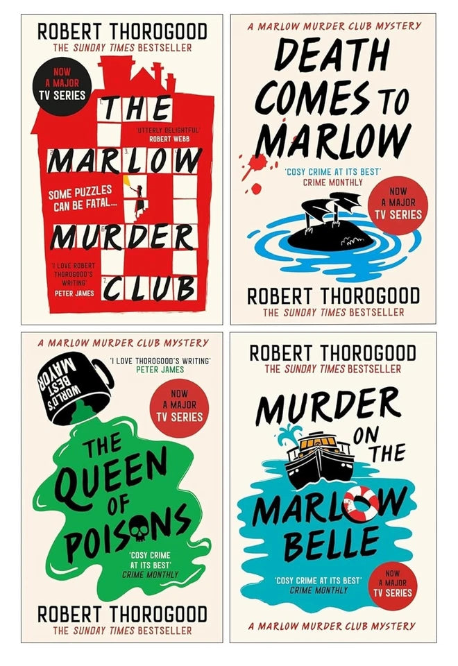 Marlow Murder Club Mysteries 4 Books Collection Set by Robert Thorogood - Paperback Fiction Box Set