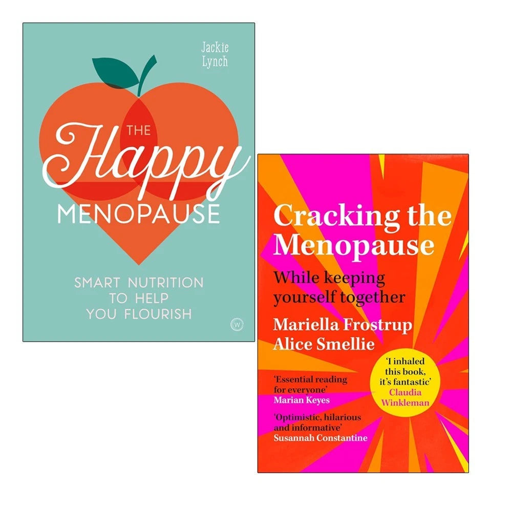 Menopause 2 Books Collection Set by Mariella Frostrup and Alice Smellie - Cracking the Menopause and The Happy Menopause - Non Fiction Paperback