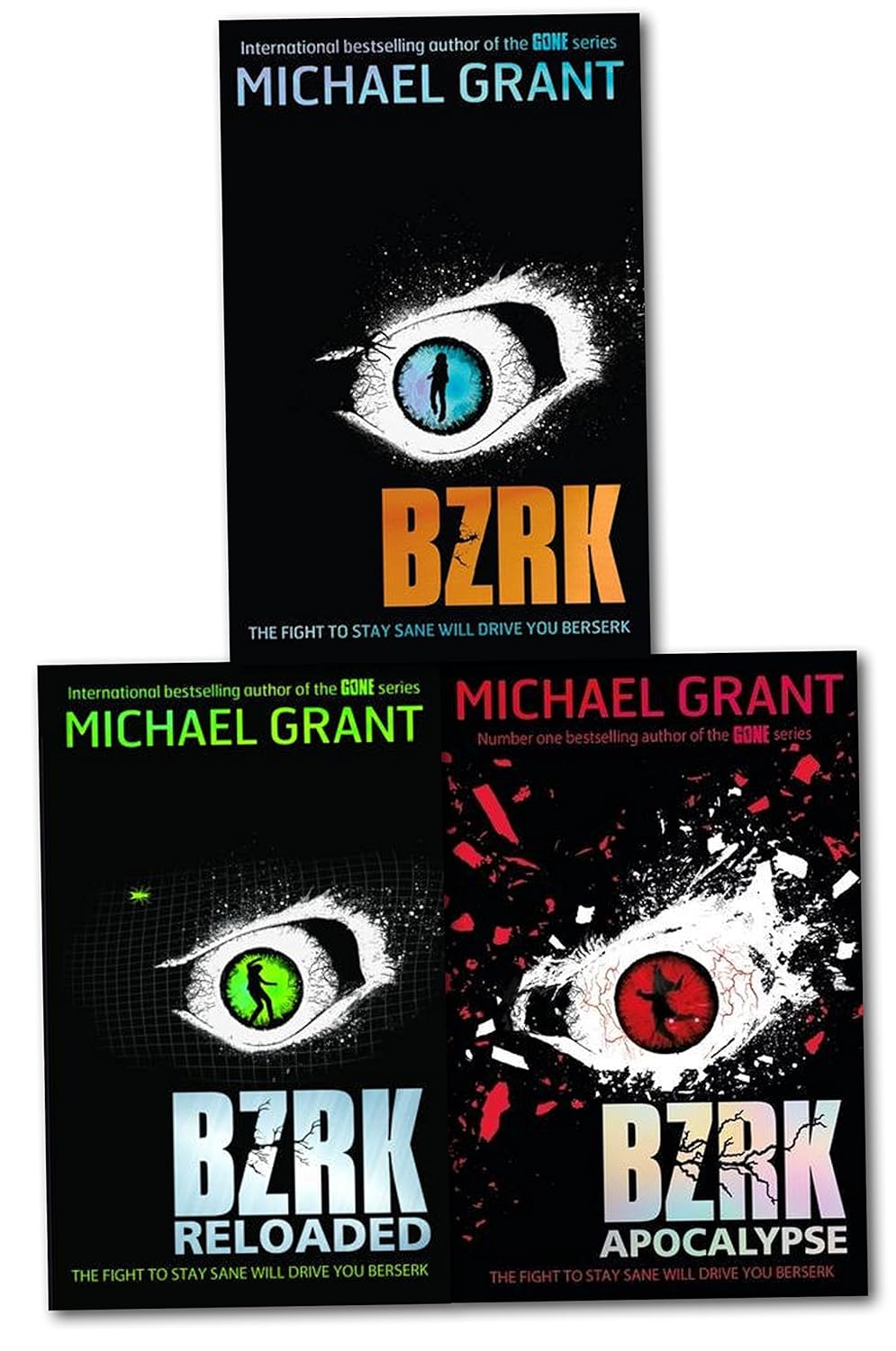 Michael Grant BZRK Trilogy 3 Books Collection Set (BZRK, Reloaded, Apocalypse) - Young Adult Paperback
