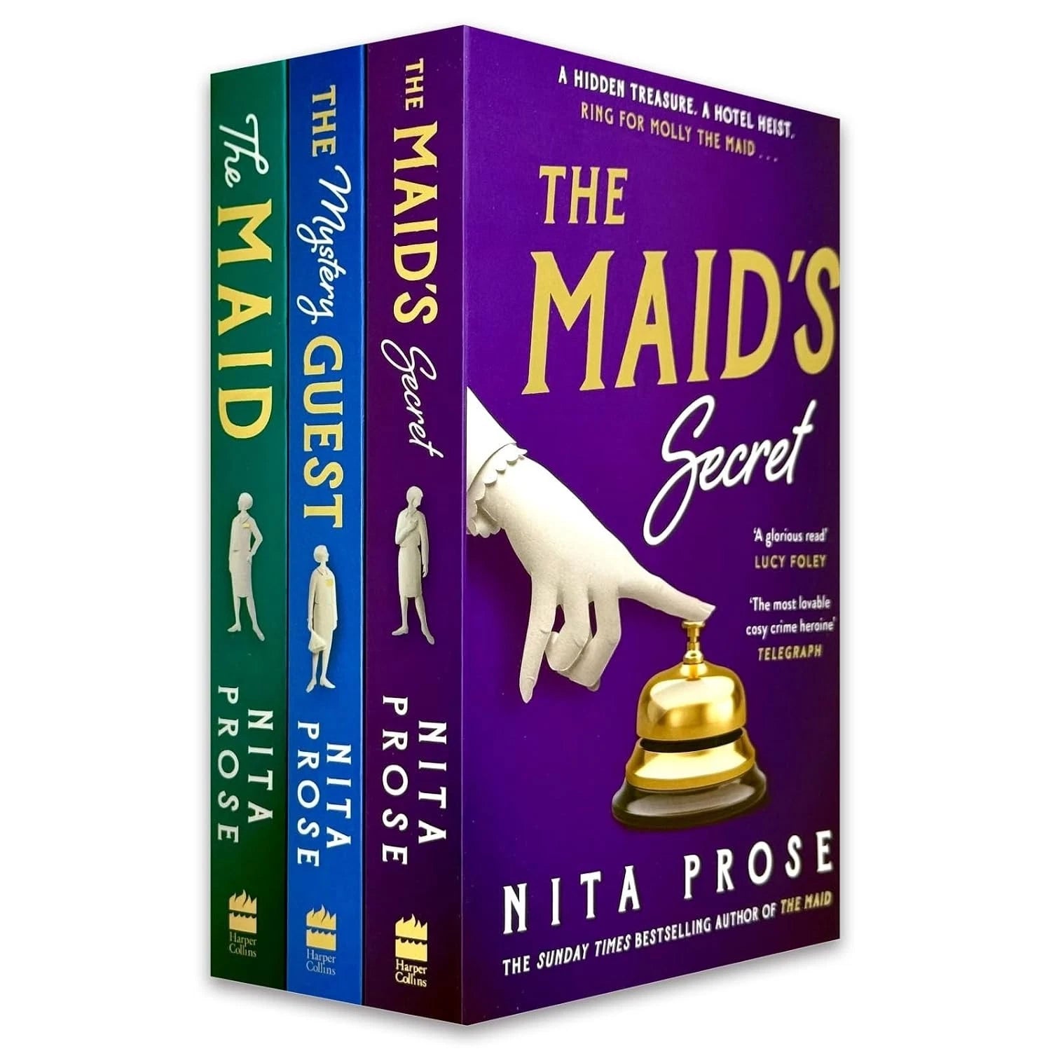 Molly the Maid Mystery Series by Nita Prose 3 Books Collection Set paperback cover