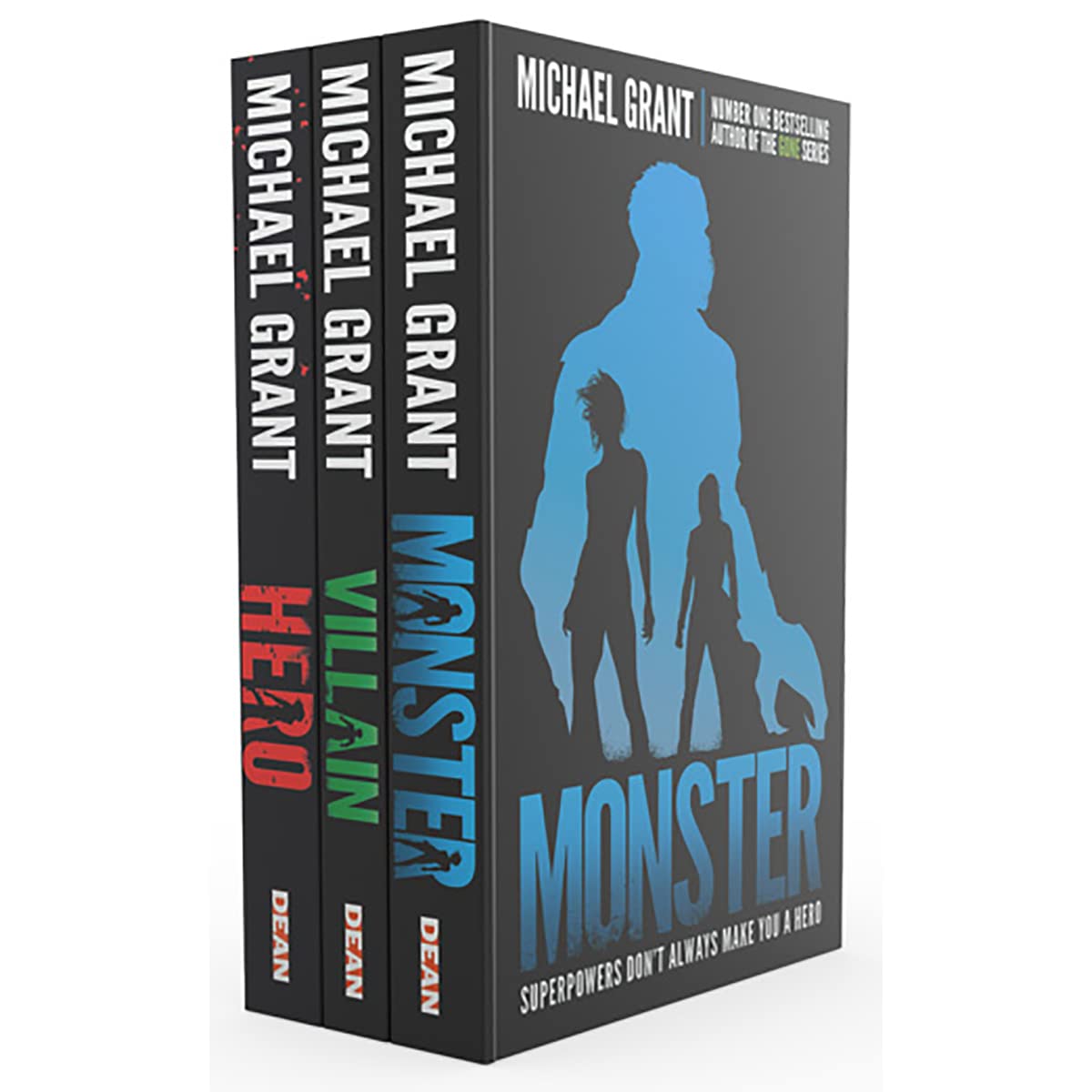 The Monster Series by Michael Grant 3 Books Collection Set (Monster, Villain, Hero) - YA Paperback