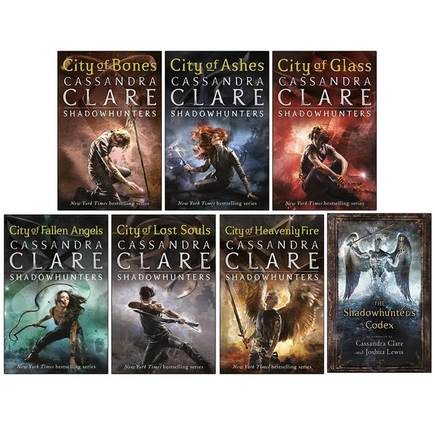 The Mortal Instruments Shadowhunters 7 Books Collection Set by Cassandra Clare - Paperback Young Adult Fantasy including The Shadowhunter's Codex