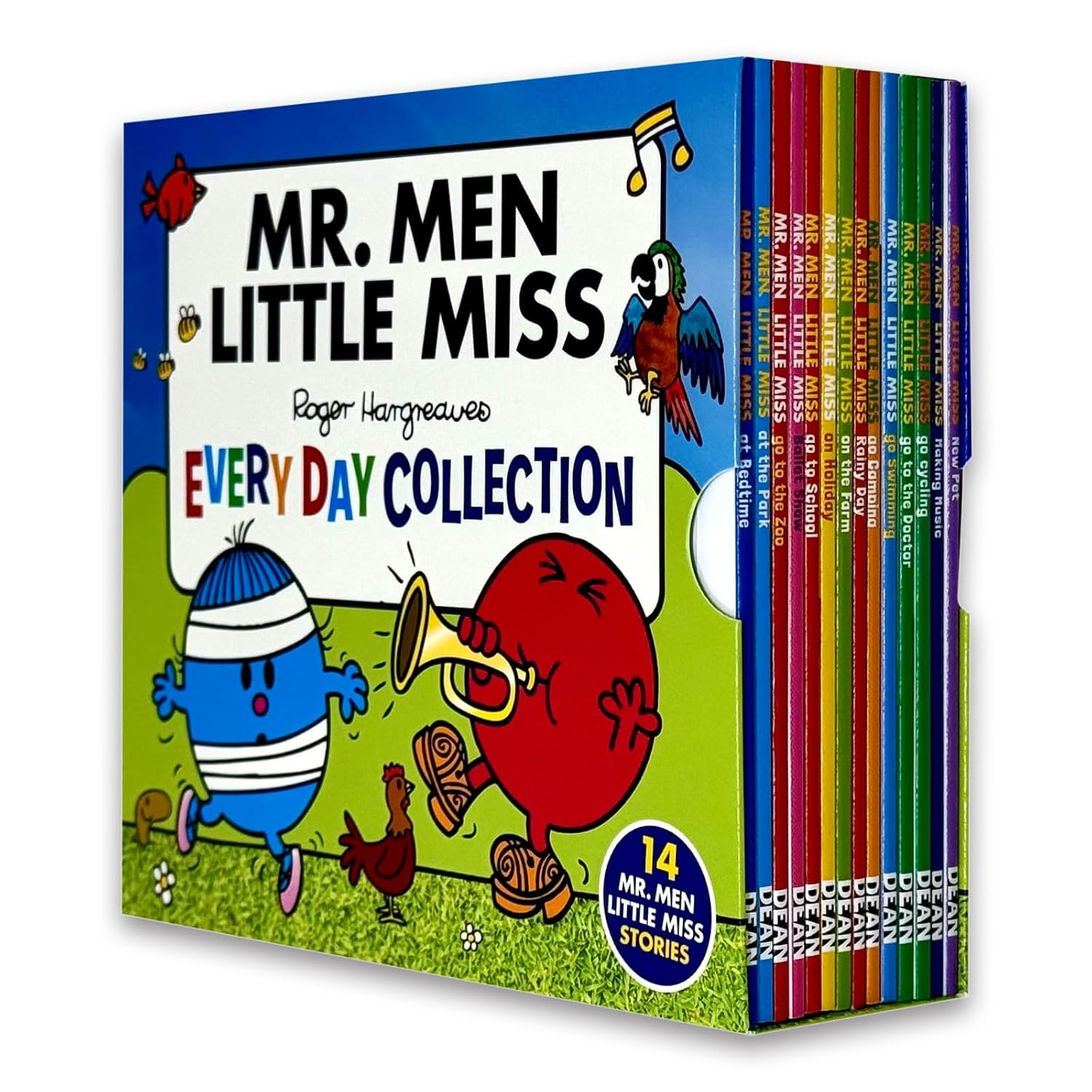 Mr Men and Little Miss Everyday Collection 14 Books Slipcase Set paperback box front cover
