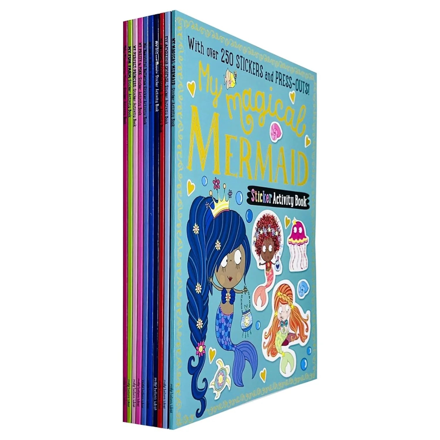 My Fluttering Fairy Sticker Activity 10 Books Collection Set by Make Believe Ideas - Ages 3-6 Paperback - front cover