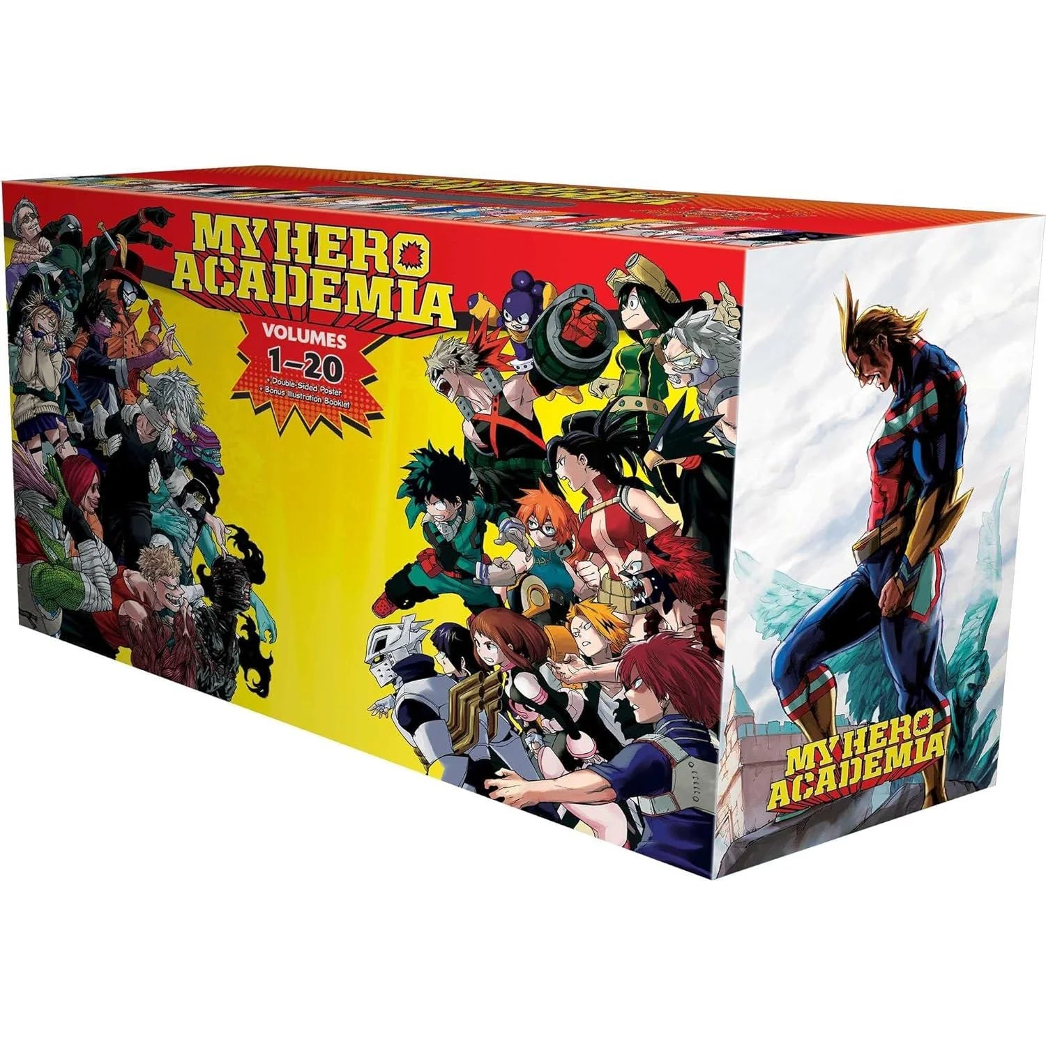 My Hero Academia Box Set 1 by Kohei Horikoshi - paperback volumes 1-20 with bonus poster and 48-page booklet, ages 13+