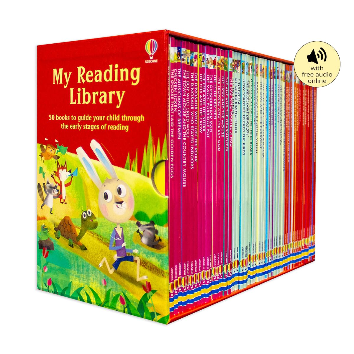My Reading Library 50 Book Collection Box Set by Usborne - fairy tales and fables paperback box set for ages 5-7