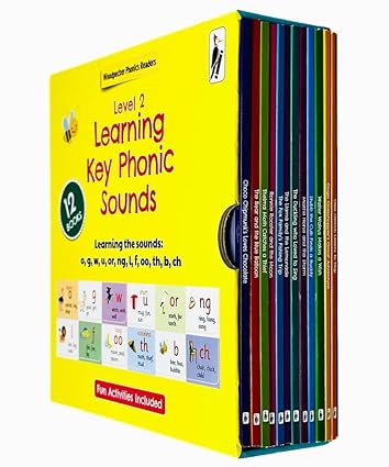 My Second Phonic Sounds 12 Books Collection Set - paperback phonics box set for ages 3-5, front cover