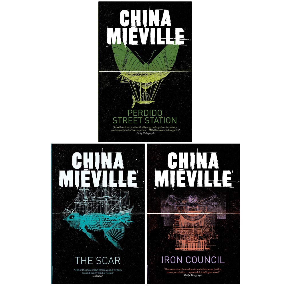 New Crobuzon Series 3 Books Collection Set by China Miéville - Perdido Street Station, The Scar, Iron Council - Paperback