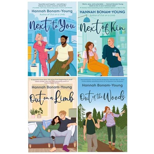 Next series by Hannah Bonam-Young 4 book paperback collection set - Next of Kin, Out on a Limb, Out of the Woods, Next to You