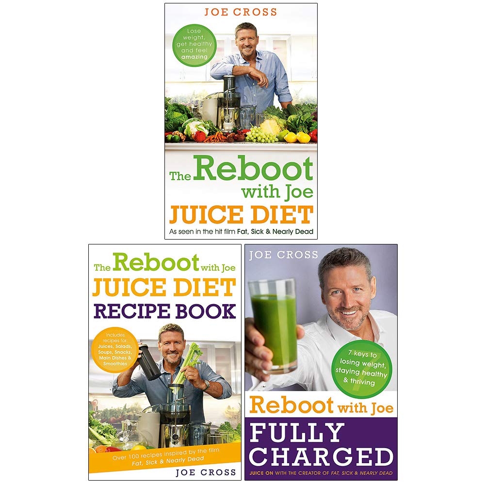 The Reboot with Joe Juice Diet 3 Books Collection Set ( The Reboot with Joe Juice Diet, The Reboot with Joe Juice Diet Recipe Book, Reboot with Joe Fully Charged) - Lets Buy Books