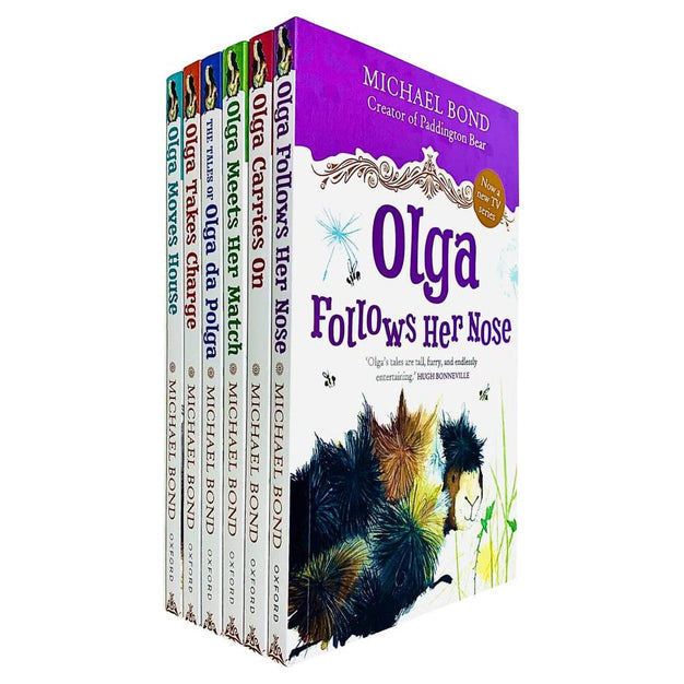 Olga Da Polga Series 6 Books Collection Set by Michael Bond - paperback childrens fiction for ages 5-7, includes Olga Meets Her Match