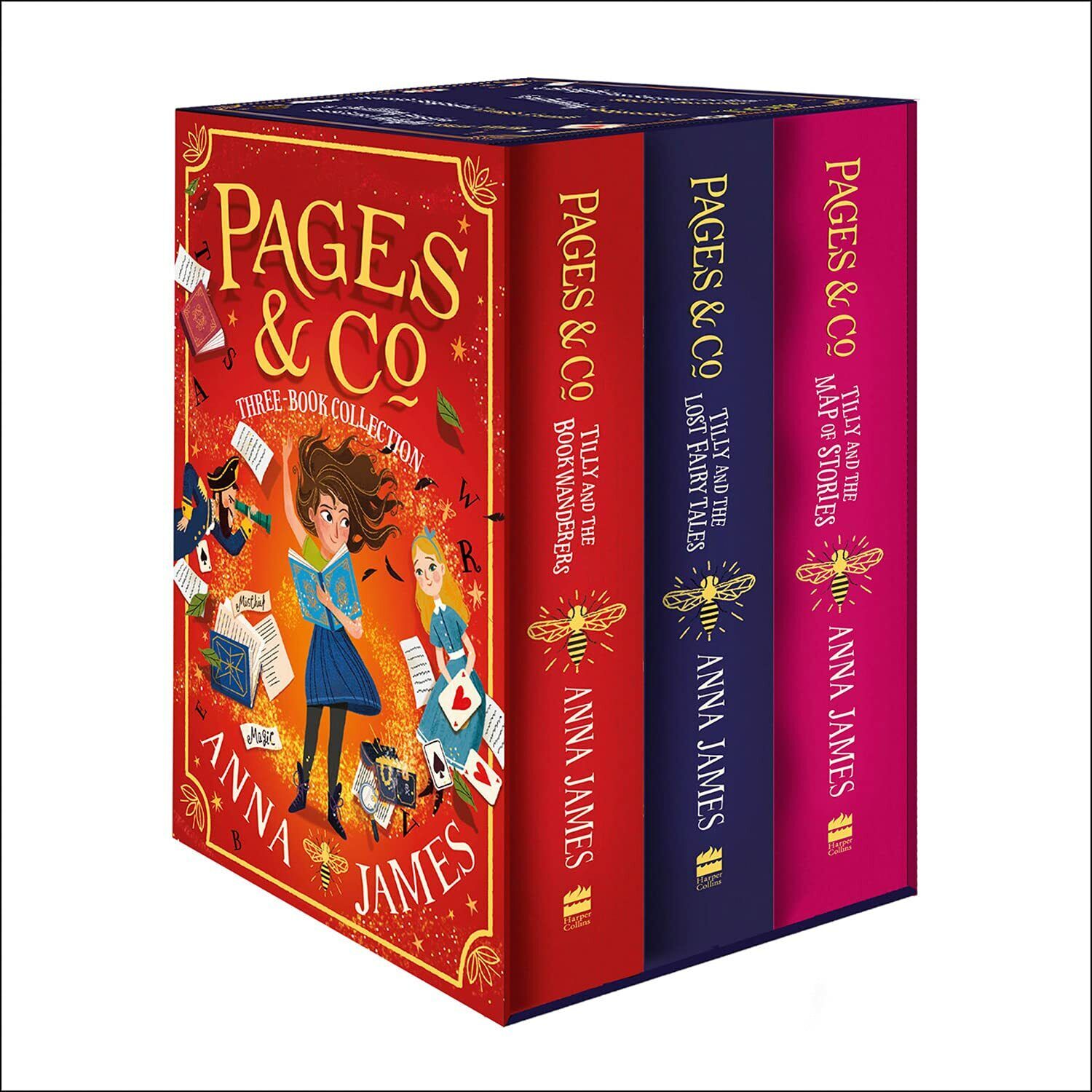 Pages & Co 3 Books Collection Set by Anna James - Tilly and the Bookwanderers, Lost Fairy Tales, Map of Stories - Paperback Ages 9-12