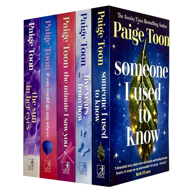 Paige Toon 5 Books Collection Set - Someone I Used to Know, The Minute I Saw You, The Sun in Her Eyes, Five Years From Now & If You Could Go Anywhere - Adult Romance Fiction Paperback