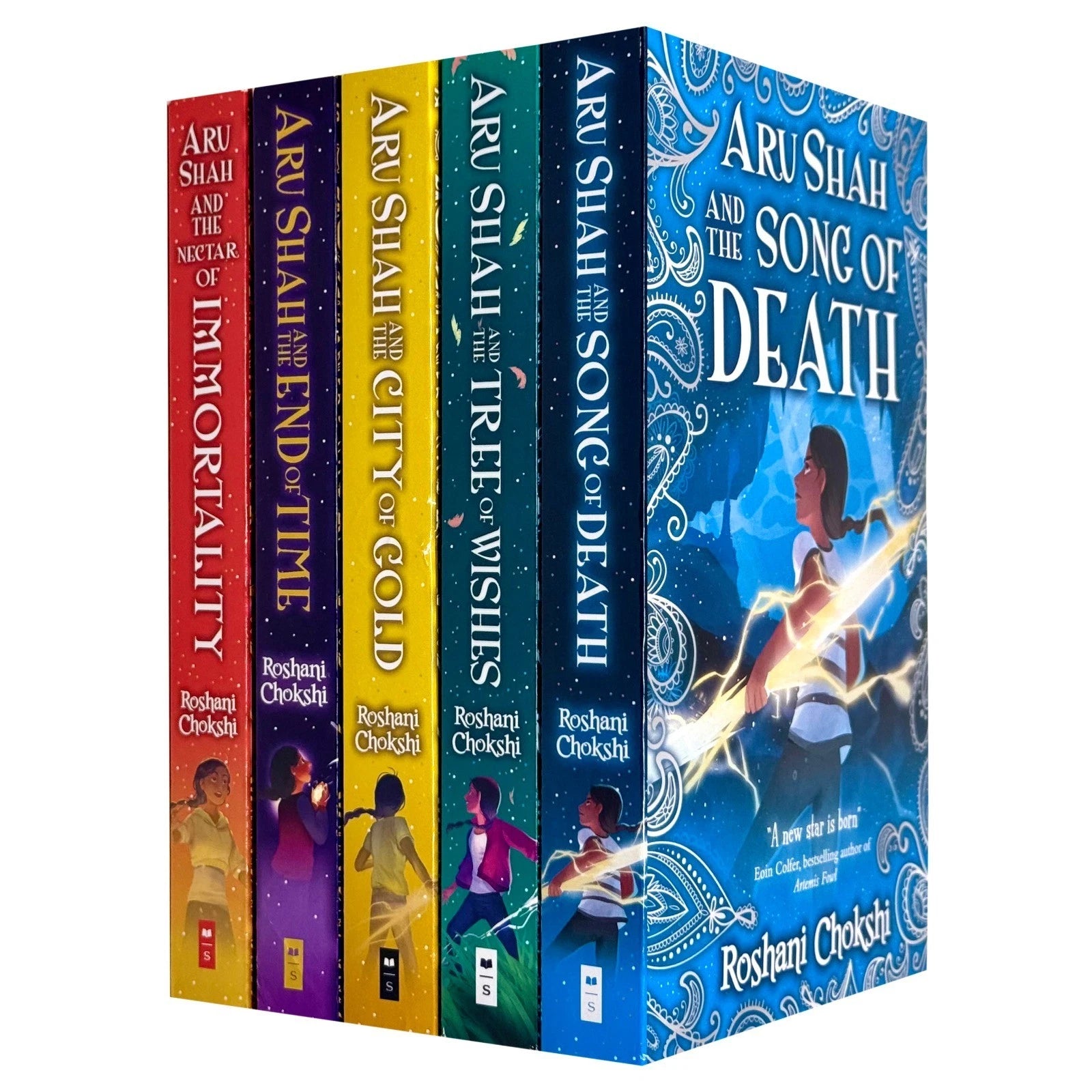 Pandava Aru Shah Series 5 Books Set by Roshani Chokshi - Ages 8-12 Paperback Collection - Image 1
