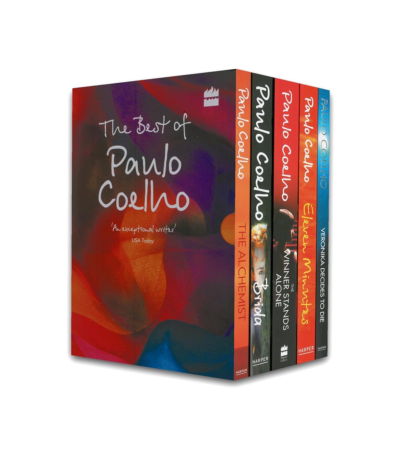 The Best of Paulo Coelho 5 Books Collection Set - Alchemist, Veronika Decides to Die, Eleven Minutes, Brida, The Winner Stands Alone - Paperback Fiction Boxed Set