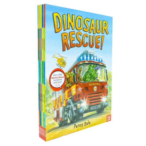 Penny Dale's Dinosaurs 6 Books Collection Set - Dinosaur Dig, Dinosaur Zoom, Dinosaur Rocket, Dinosaur Pirates, Dinosaur Farm, Dinosaur Rescue - Paperback Ages 3-5