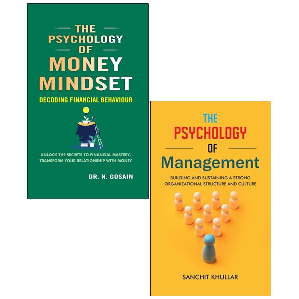 Psychology of Money Mindset and Psychology of Management 2 Books Collection Set - Paperback front cover