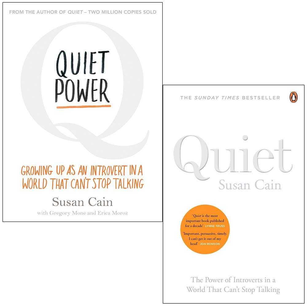 Quiet and Quiet Power by Susan Cain - 2 Book Paperback Set - Introvert Psychology for Adults and Ages 9-13