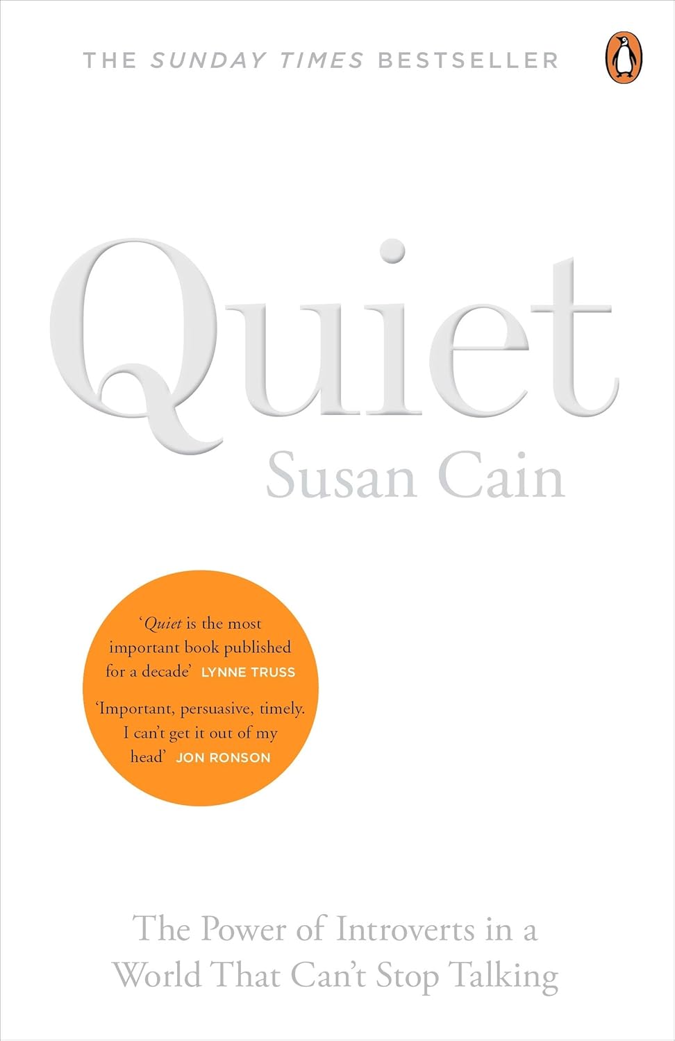 Quiet: The Power of Introverts in a World That Can't Stop Talking by Susan Cain - Paperback front cover