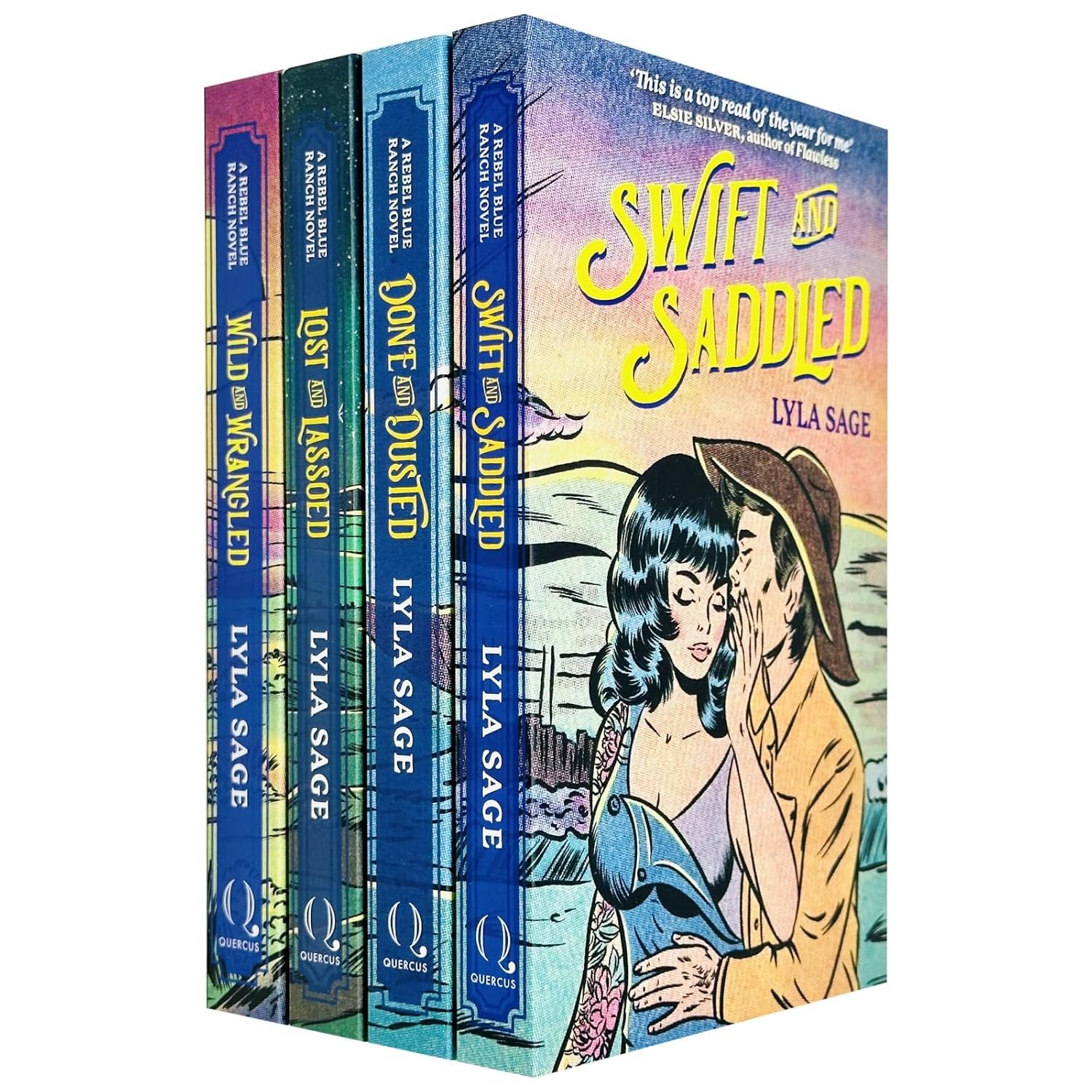 Rebel Blue Ranch 4 Books Collection Set by Lyla Sage - paperback romance box set cover
