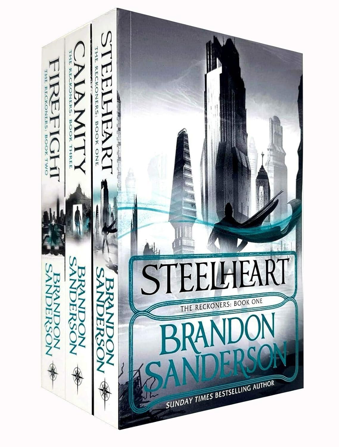 The Reckoners Series 3 Books Collection Set by Brandon Sanderson - Steelheart, Firefight, Calamity - Paperback