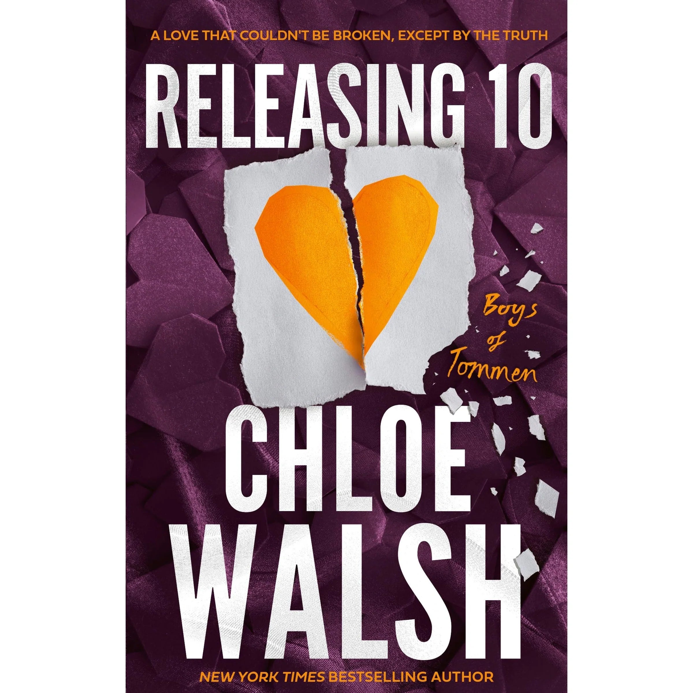 Releasing 10 by Chloe Walsh - The Boys of Tommen Book 6 - Paperback edition front cover