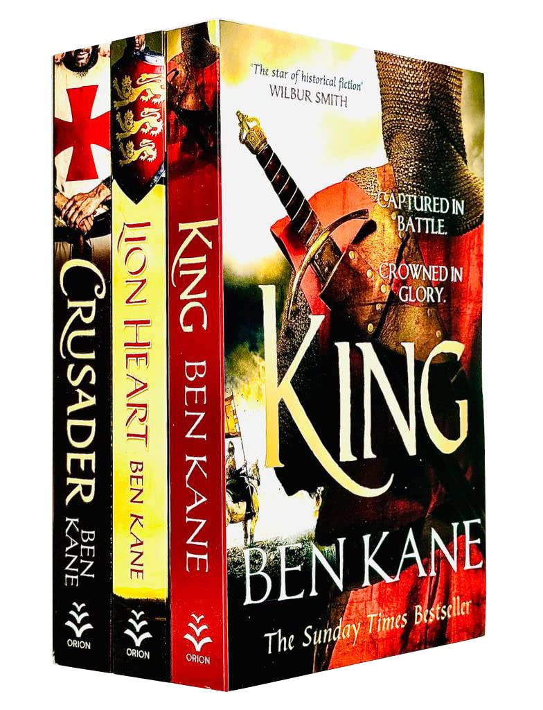 Richard The Lionheart Collection by Ben Kane - Lionheart, Crusader & King - 3 Book Paperback Set front cover